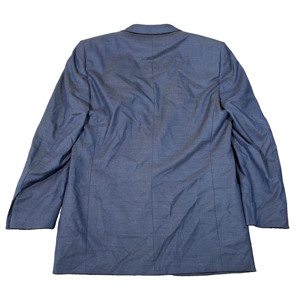 Ermenegildo Zegna 15 Milmil 15 Wool Blazer Sport Coat Mens 44L Blue Italy - Picture 16 of 16